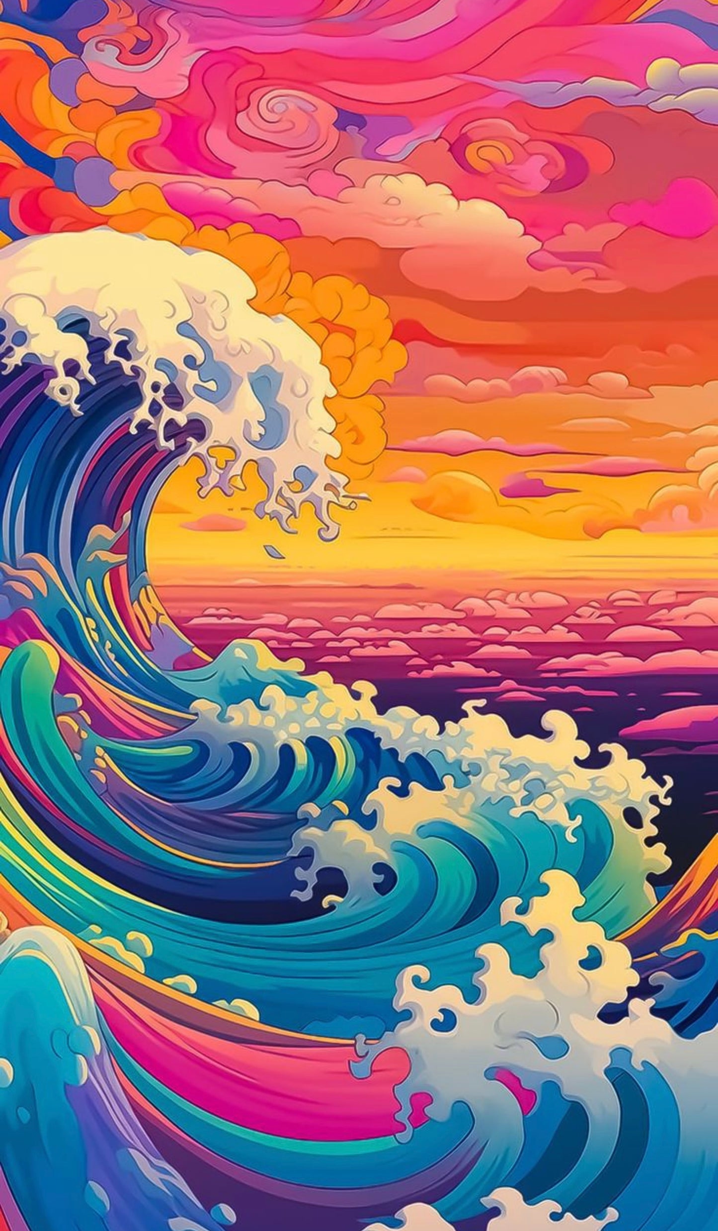 Beach sunset Phone Case